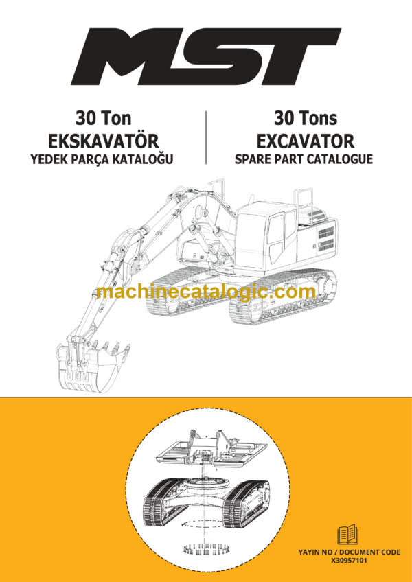 MST 30 Tons Excavator Spare Parts Catalogue (EN-TR)