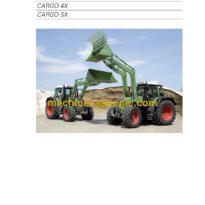 Fendt Cargo 3X, Cargo 4X, Cargo 5X Tractor Operator's Manual