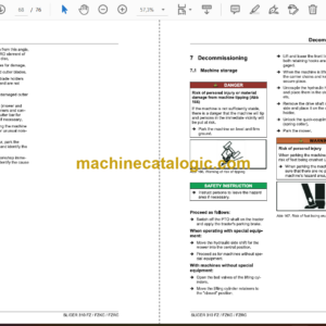 Fendt 310 FZ, 310 FZKC, 310 FZRC Slicer Operator’s Manual (FEL1282270401)