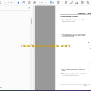 Hitachi ZX70-3,ZX70LC-3,ZX75US-3,ZX85USBLC-3 Hydraulic Excavator Operator’s Manual (EM1P1-1-1)