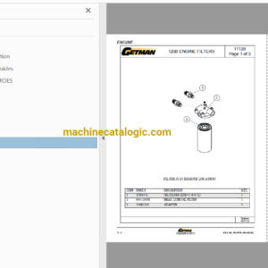 Getman A64, A64SL Scissor Lift Parts Manual