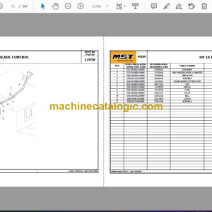 MST M28U Mini Excavator Spare Parts Catalogue (EN-TR)