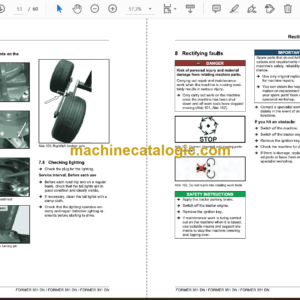 Fendt 301 DN, 351 DN, 391 DN Former Operator’s Manual (FEL1287710401)