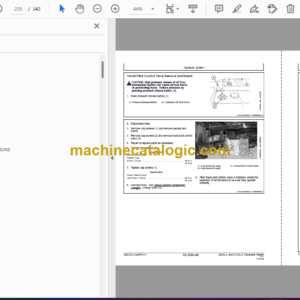 John Deere 240DLC and 270DLC Excavator Repair Technical Manual (TM2323)