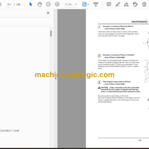 Hitachi ZW80-5B Wheel Loader Operator’s Manual (ENMNCH-NA1-4, ENMNCH-NA1-3)