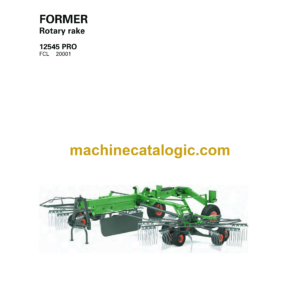 Fendt 12545 PRO Former Rotary Rake Operator's Manual (FEL1691790401)