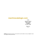 Hitachi LX170E,LX210E,LX290E Wheel Loader Operator's Manual