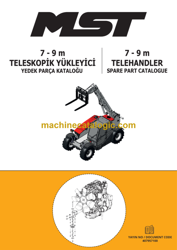 MST 7-9 m Telehandler Spare Parts Catalogue (EN-TR)