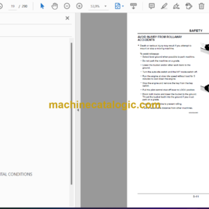 Hitachi ZX70,ZX70LC,ZX80LCK,ZX75US-A Excavator Operator’s Manual (EM1CD-2-1, EM1CD-2-2)