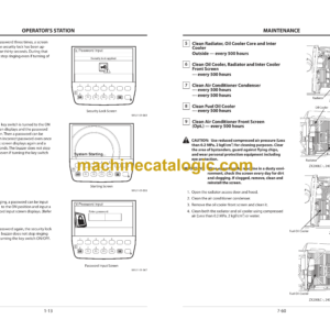 Hitachi ZX160LC-3,ZX200LC-3,ZX240LC-3,ZX270LC-3,ZX350LC-3 Hydraulic Excavator Operator’s Manual (EM1U1-NA1-2)