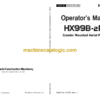 Hitachi HX99B-2EN Crawler Mounted Aerial Platform Operator's Manual (EM1M3-EN1-3MD, EM1M3-EN1-4)