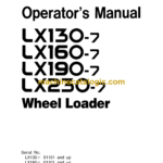 Hitachi LX130-7,LX160-7,LX190-7,LX230-7 Wheel Loader Operator's Manual (OW655CEH)