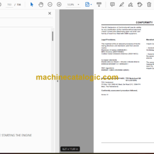 Hitachi HX99B-2EN Crawler Mounted Aerial Platform Operator’s Manual (EM1M3-EN1-3MD, EM1M3-EN1-4)