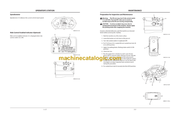 Hitachi ZW80-5B Wheel Loader Operator's Manual (ENMNCH-NA1-4, ENMNCH-NA1-3) - Image 3