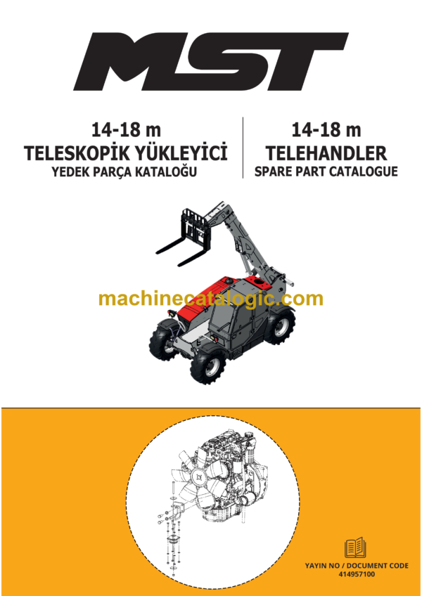 MST 14-18 m Telehandler Spare Parts Catalogue (EN-TR)