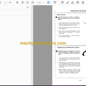 Hitachi EX12,EX15,EX22,EX25,EX30,EX35,EX40,EX45 Excavator Operator’s Manual (EM1B7-1-1, EM1BD-1-1, EM1BD-1-2)