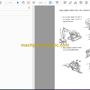 Hitachi UH03D Hydraulic Excavator Operator’s and Service Manual (EM152-1-1)