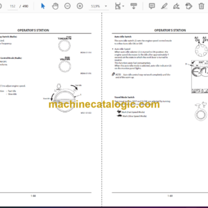 Hitachi ZX470-5 class, ZX670-5 class, ZX870-5 class Hydraulic Excavator Operator’s Manual (ENMJAA-EN2-1, ENMJAA-EN2-2, ENMJAA-EN2-2A, ENMJAA-EN2-3)