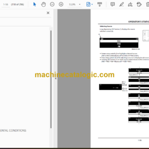 Hitachi ZW40-5B Wheel Loader Operator’s Manual (ENMNBC-1-2)