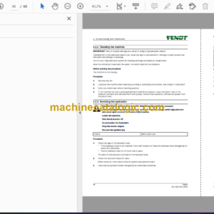 Fendt 901 T Twister Tedder Operator’s Manual