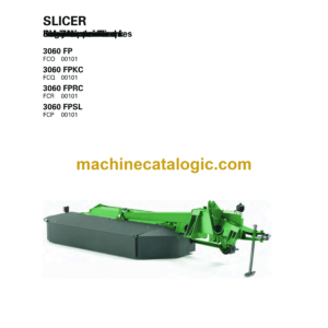 Fendt 3060 FP, 3060 FPKC, 3060 FPRC, 3060F FPSL Slicer Operator's Manual (FEL1718760401)