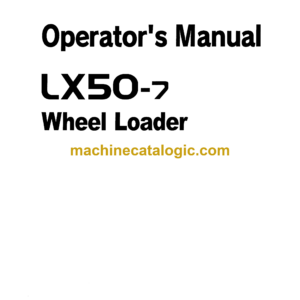 Hitachi LX50-7 Wheel Loader Operator's Manual (305992-H0100)