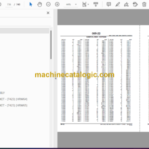 John Deere 640H, 648H Skidders Parts Catalog (PC10032)