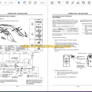 Hitachi ZX125US,ZX135US,ZX225US,ZX225USLC Excavator Operator’s Manual (EM1SE-2-1, EM1SE-EN4-1, EM1SE-4-2)