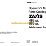 Hitachi ZX48U-5A,ZX55U-5A Reinforcement Track Operator’s Manual Parts Catalog (ENPMAEA-OP1-1, ENPMAEA-OP1-2)