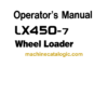 Hitachi LX450-7 Wheel Loader Operator's Manual (OW-692AEH, OW-692BEH)