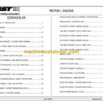 MST M642, M644 Backhoe Loader Spare Parts Catalogue (EN-TR)