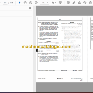 John Deere 624J Loader Operation and Test Technical Manual (TM10230)