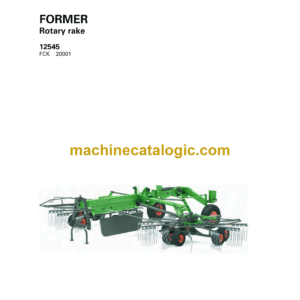 Fendt 12545 Former Rotary Rake Operator's Manual (FEL1691780401)