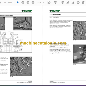 Fendt 5255L, 6275L Combines Harvesting Operator’s Manual (555010094, 56501097)