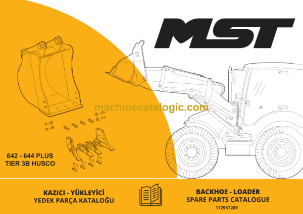 MST 642, 644 Plus Tier 3B Husco Backhoe Loader Spare Parts Catalogue (EN-TR)