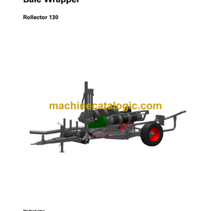 Fendt Rollector 130 Bale Wrapper Operator's Manual