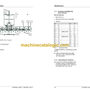 Fendt 11008 T, 13010 T Twister Operator’s Manual (FEL1289060401)