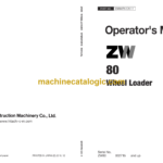 Hitachi ZW80 Wheel Loader Operator's Manual (ENM4FN-CA1-1, ENM4FN-NA1-1)