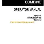 Fendt 9300R, 9350R CE Combine Harvesting Operator's Manual