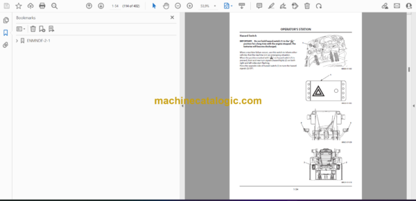 Hitachi ZW140-5B, ZW140PL-5B, ZW150-5B, ZW150PL-5B Wheel Loader Operator's Manual (ENMNDF-2-1, ENMNDF-2-2, ENMNDF-2-3, ENMNDF-2-5) - Image 2