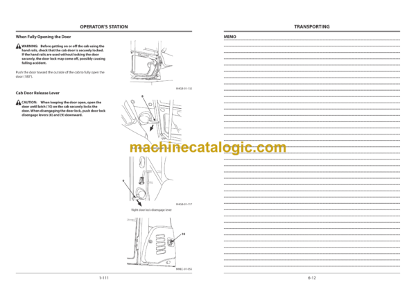 Hitachi ZW140-5B, ZW140PL-5B, ZW150-5B, ZW150PL-5B Wheel Loader Operator's Manual (ENMNDF-2-1, ENMNDF-2-2, ENMNDF-2-3, ENMNDF-2-5) - Image 4