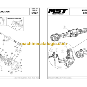 MST ST1135, ST1335, ST1730 Telehandler Spare Parts Catalogue (EN-TR)