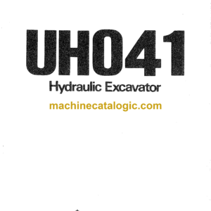 Hitachi UH041 Hydraulic Excavator Operator's Manual (EM735-1-1, EM735-1-A)