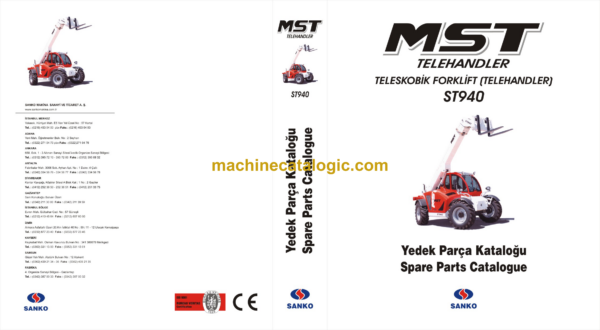 MST ST940 Telehandler Spare Parts Catalogue (EN-TR)