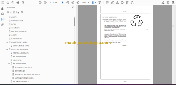 Hitachi EX8-2B Excavator Operator's Manual (EM1AG-EN1-1, EM1AG-EN1-2) - Image 2