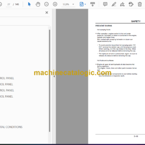 Hitachi HX64B-2 Excavator Operator’s Manual (EM1M6-EN1-1)