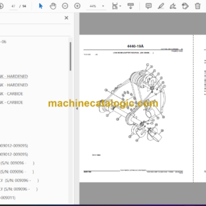 John Deere FG18 Disc Saw Feeling Head Parts Catalog (PC9235)