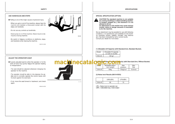 Hitachi EX8-2B Excavator Operator's Manual (EM1AG-EN1-1, EM1AG-EN1-2) - Image 3