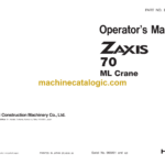 Hitachi ZX70 ML Crane Operator's Manual (EM1CD-ML1-1)