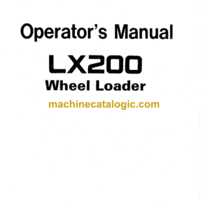 Hitachi LX200 Wheel Loader Operator's Manual (EM43A-1-2)